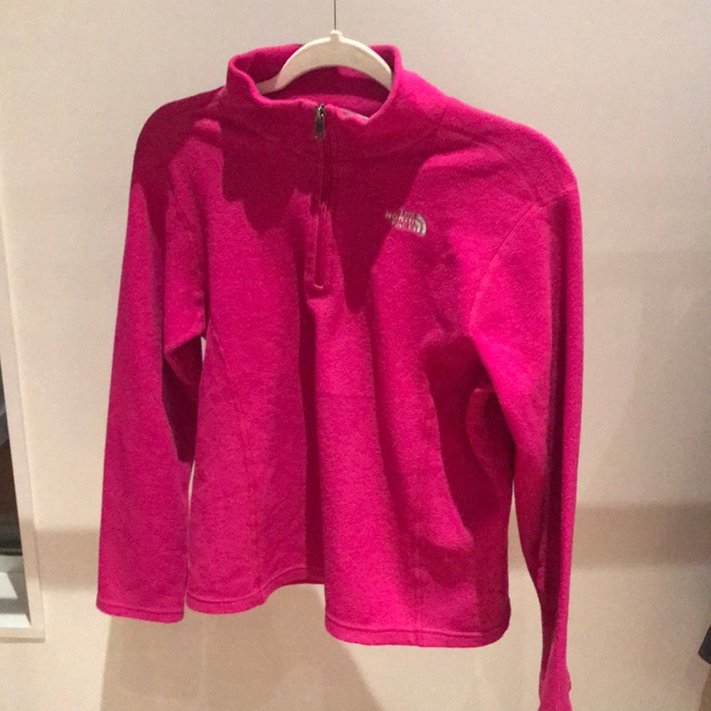 North face pink sweater
